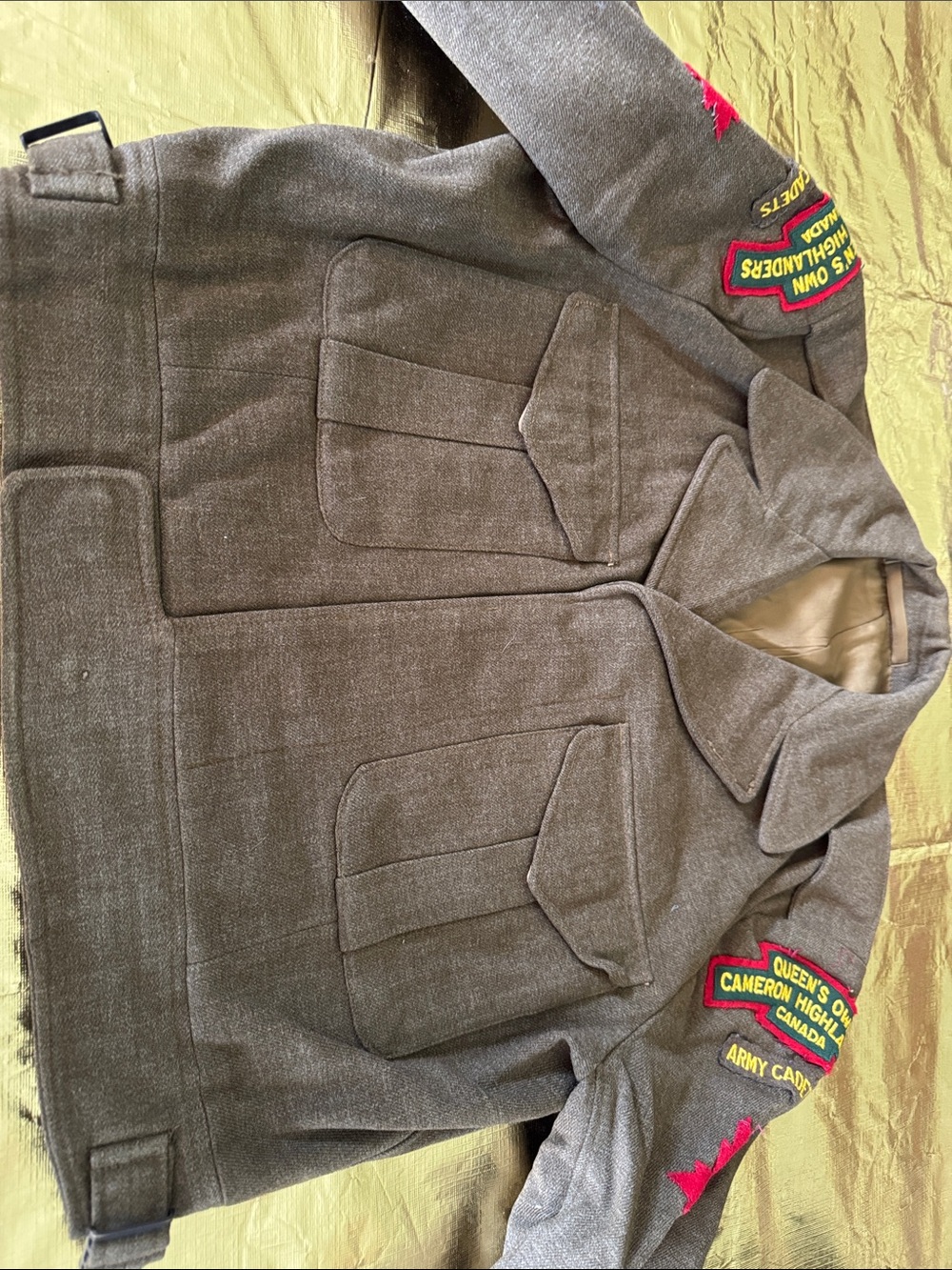 Cadet Gray Military Wool Jacket